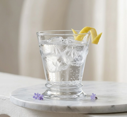 Set de 4 vasos de agua de vidrio con diseño de abeja · 250 ml · La Rochère