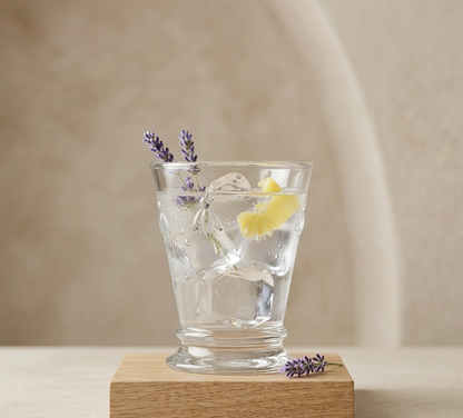 Set de 4 vasos de agua de vidrio con diseño de abeja · 250 ml · La Rochère